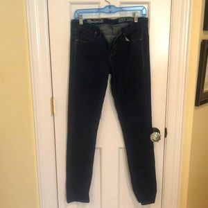 Madewell skinny skinny dark wash jeans